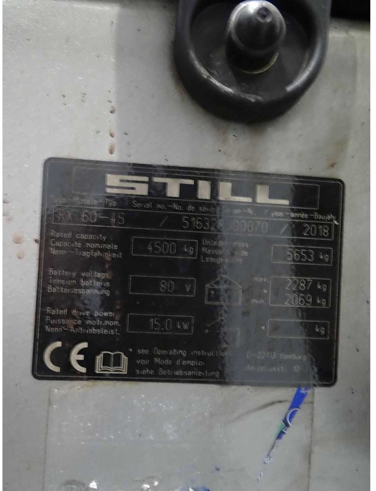 STILL RX60-45 2018 FORKLIFT - Carretilla elevadora: foto 2 STILL RX60-45 2018 FORKLIFT - Carretilla elevadora: foto 2