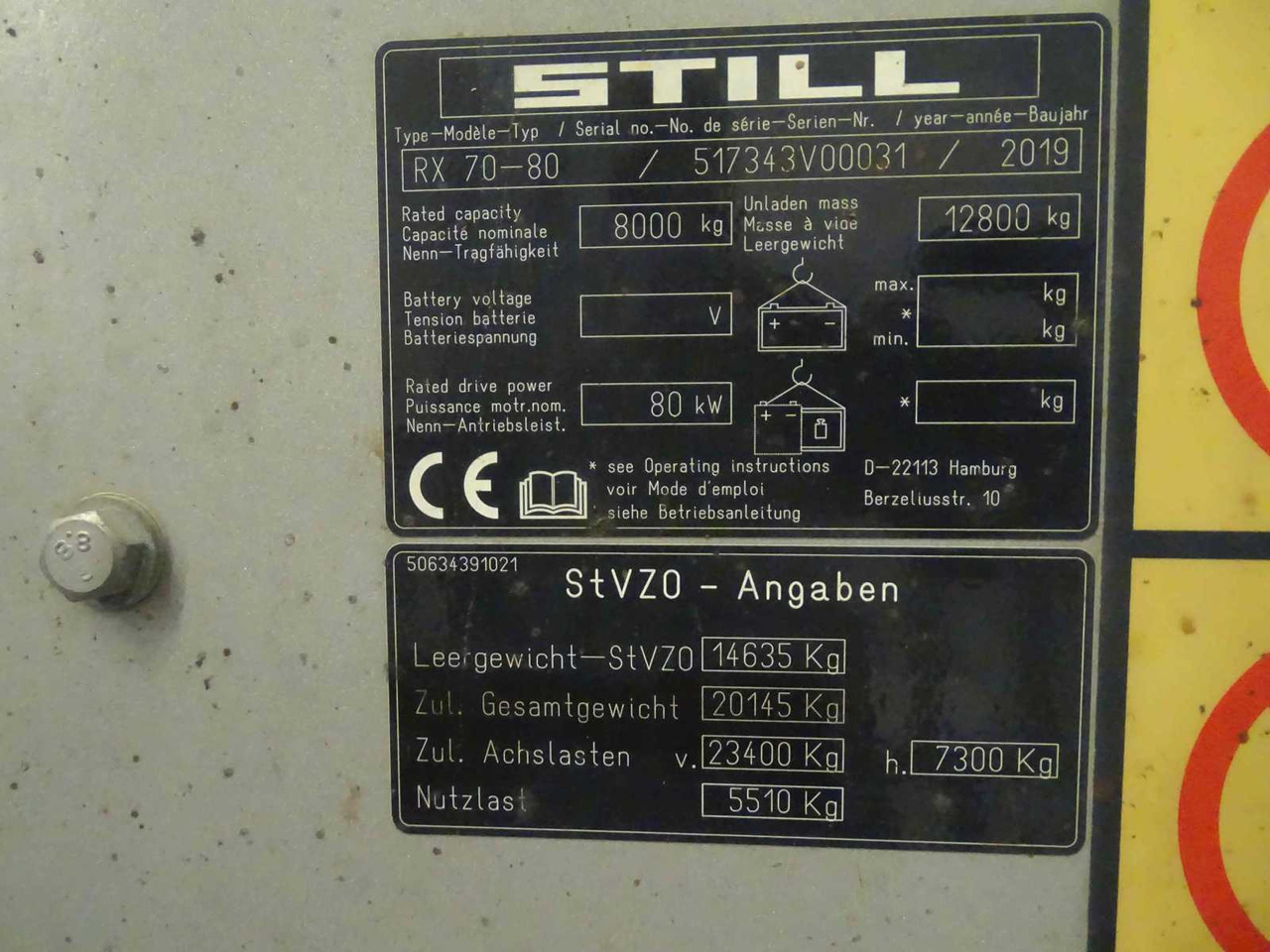 STILL RX70-80 2019 FORKLIFT - Carretilla elevadora: foto 2 STILL RX70-80 2019 FORKLIFT - Carretilla elevadora: foto 2