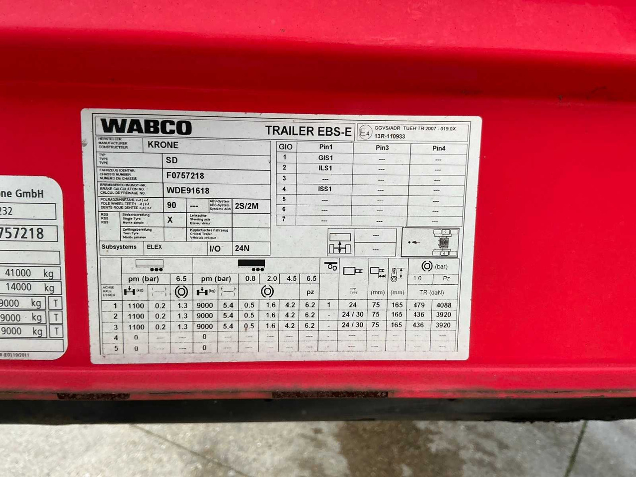 Semirremolque 2017 KRONE SD SEMI-TRAILER: foto 16