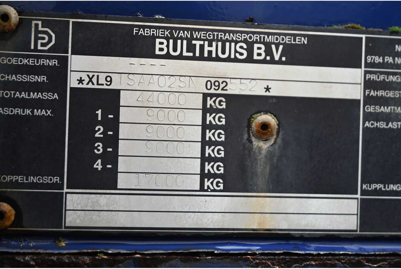 Semirremolque BULTHUIS - TSAA02 - 3-AXLE SEMI-TRAILER: foto 17