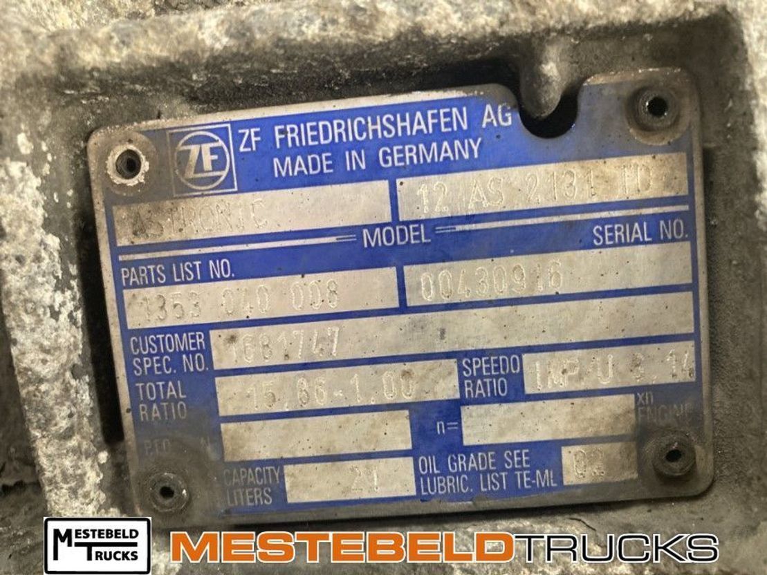 DAF Versnellingsbak 12 AS 2131 TD+ IT  - Caja de cambios para Camión: foto 5 DAF Versnellingsbak 12 AS 2131 TD+ IT  - Caja de cambios para Camión: foto 5