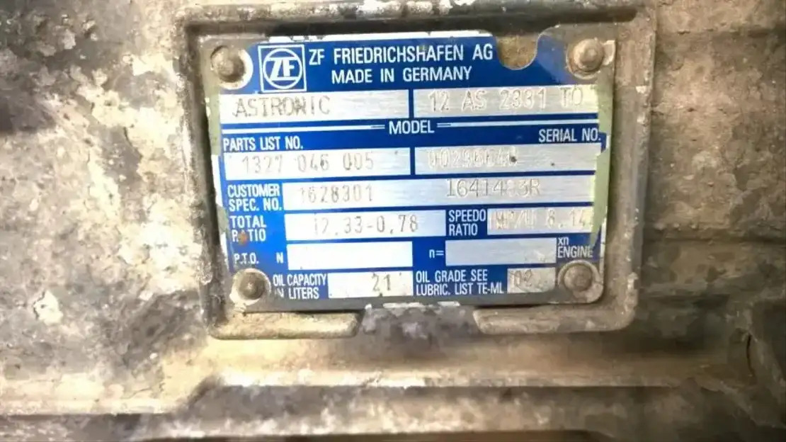 DAF Versnellingsbak 12AS 2331 TO - Caja de cambios y piezas para Camión: foto 4 DAF Versnellingsbak 12AS 2331 TO - Caja de cambios y piezas para Camión: foto 4