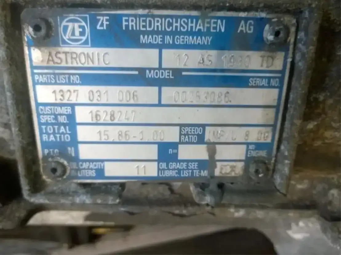 DAF Versnellingsbak 12AS1930 TD - Caja de cambios y piezas para Camión: foto 3 DAF Versnellingsbak 12AS1930 TD - Caja de cambios y piezas para Camión: foto 3