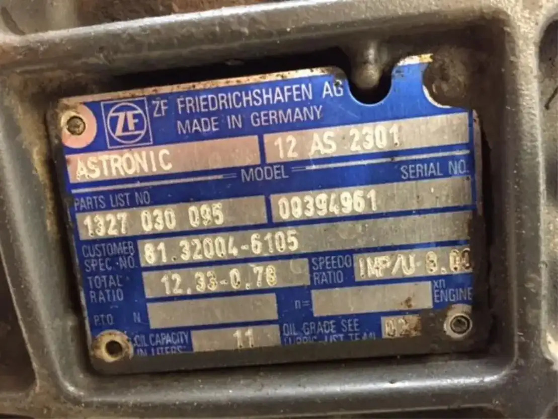 MAN Versn bak 12 AS 2301 OD - Caja de cambios y piezas para Camión: foto 1 MAN Versn bak 12 AS 2301 OD - Caja de cambios y piezas para Camión: foto 1