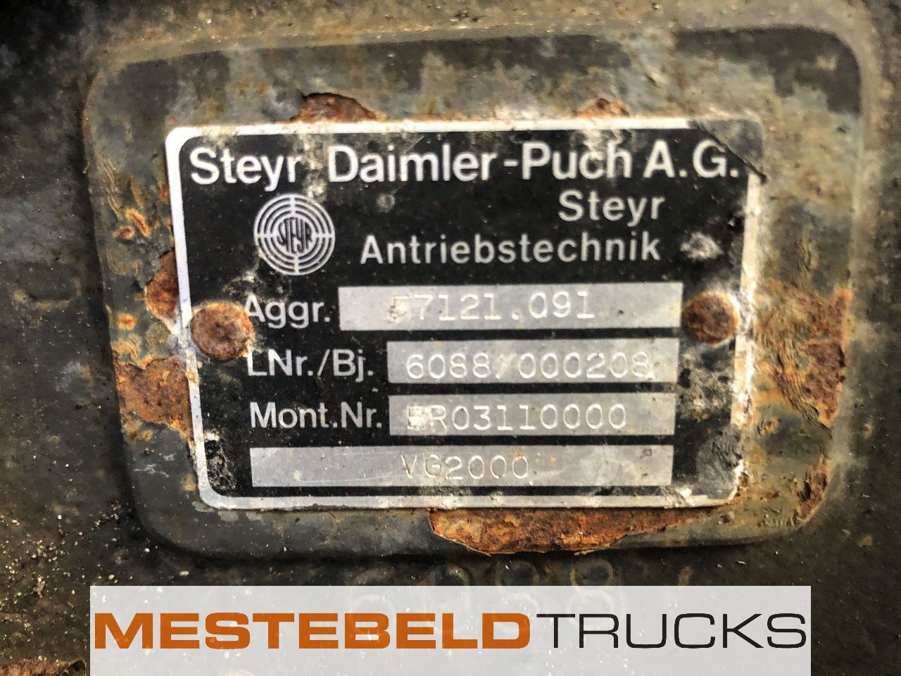 Terberg Tussenbak VG 2000 Compact - Caja de cambios y piezas para Camión: foto 5 Terberg Tussenbak VG 2000 Compact - Caja de cambios y piezas para Camión: foto 5