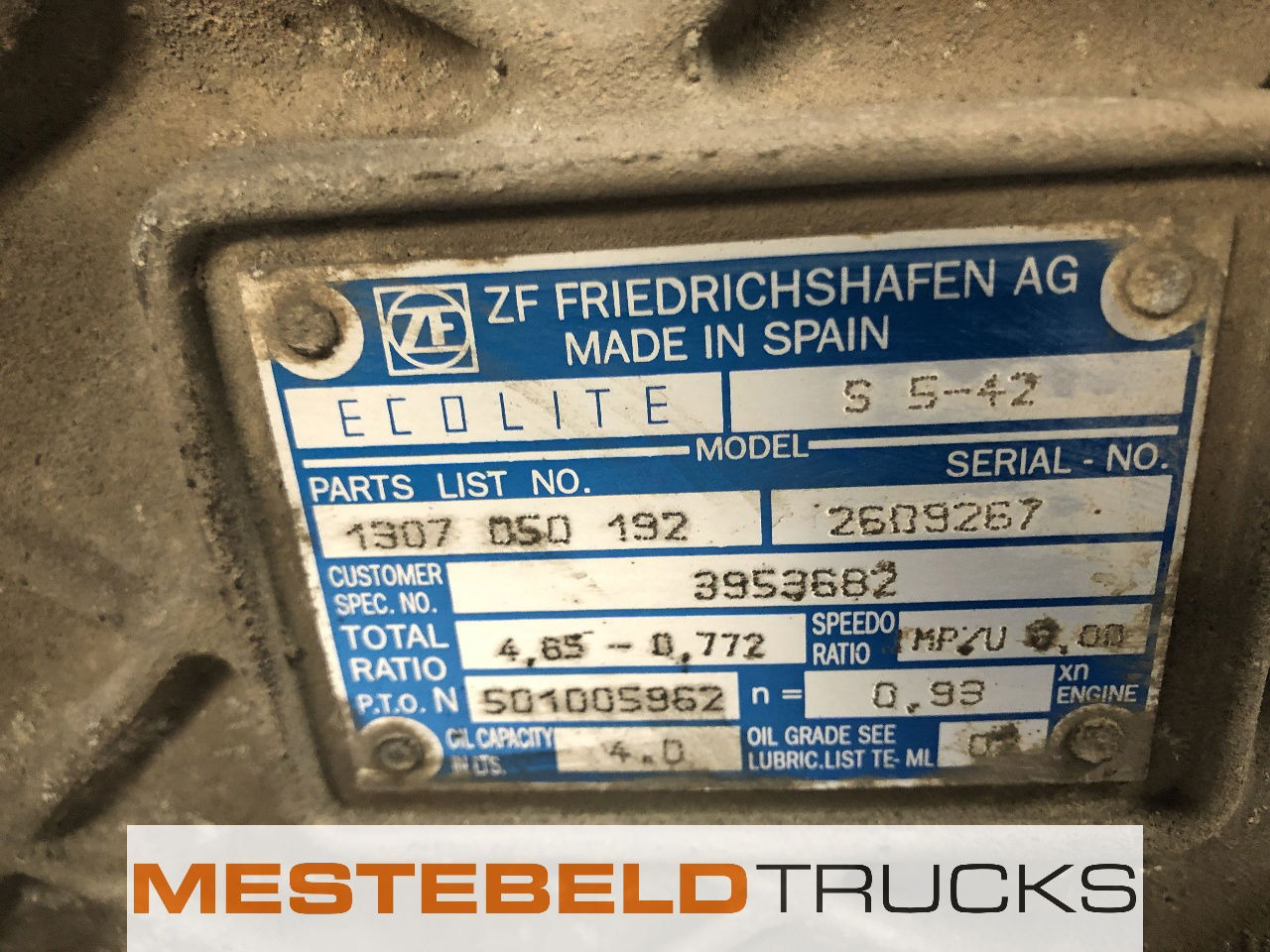 Volvo Versnellingsbak S5-42 FLC  - Caja de cambios y piezas para Camión: foto 5 Volvo Versnellingsbak S5-42 FLC  - Caja de cambios y piezas para Camión: foto 5