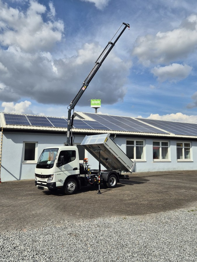 Furgoneta basculante nuevo FUSO 3S15 Kipper mit Ladekran Funk 3x hydr. Kran: foto 7