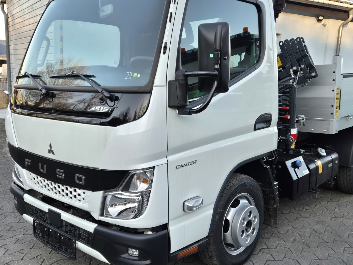 Furgoneta basculante nuevo FUSO 3S15 Kipper mit Ladekran Funk 3x hydr. Kran: foto 12