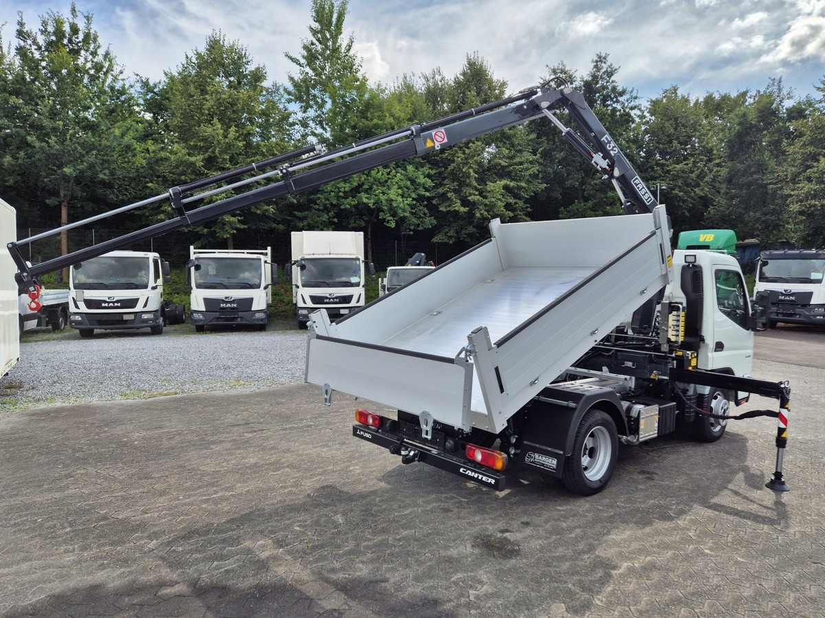 Furgoneta basculante nuevo FUSO 3S15 Kipper mit Ladekran Funk 3x hydr. Kran: foto 15