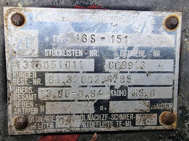 ZF 16 S 151 - Recambio: foto 3 ZF 16 S 151 - Recambio: foto 3