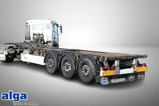 Krone SD, Container-Chassis, Heckausschub, Luft-Lift - Semirremolque portacontenedore/ Intercambiable: foto 1 Krone SD, Container-Chassis, Heckausschub, Luft-Lift - Semirremolque portacontenedore/ Intercambiable: foto 1