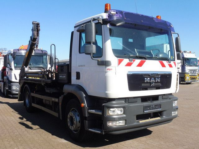 MAN 18.290 TGM BL 4x2, Meiller AK 12T, Klima, AHK MAN 18.290 TGM BL 4x2, Meiller AK 12T, Klima, AHK - Camión portacontenedor de cadenas: foto 3 MAN 18.290 TGM BL 4x2, Meiller AK 12T, Klima, AHK MAN 18.290 TGM BL 4x2, Meiller AK 12T, Klima, AHK - Camión portacontenedor de cadenas: foto 3