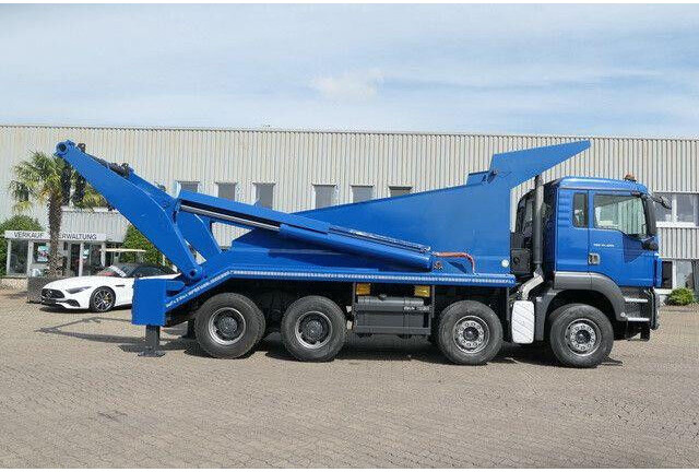 MAN 41.480 TGS 8x4, gr. Federpaket, 37tkm, 4-Achser - Camión con equipo de cable: foto 2 MAN 41.480 TGS 8x4, gr. Federpaket, 37tkm, 4-Achser - Camión con equipo de cable: foto 2