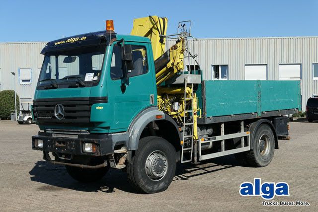 Camión caja abierta, Camión grúa Mercedes-Benz 1831 AK/4x4/Allrad/Kran/AHK: foto 1