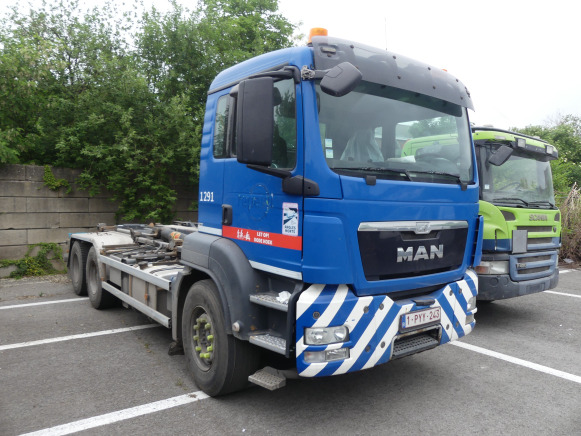 REF:1291 - Camion porte container MAN TGS (2014-500.187 km) - Camión portacontenedore/ Intercambiable: foto 2 REF:1291 - Camion porte container MAN TGS (2014-500.187 km) - Camión portacontenedore/ Intercambiable: foto 2