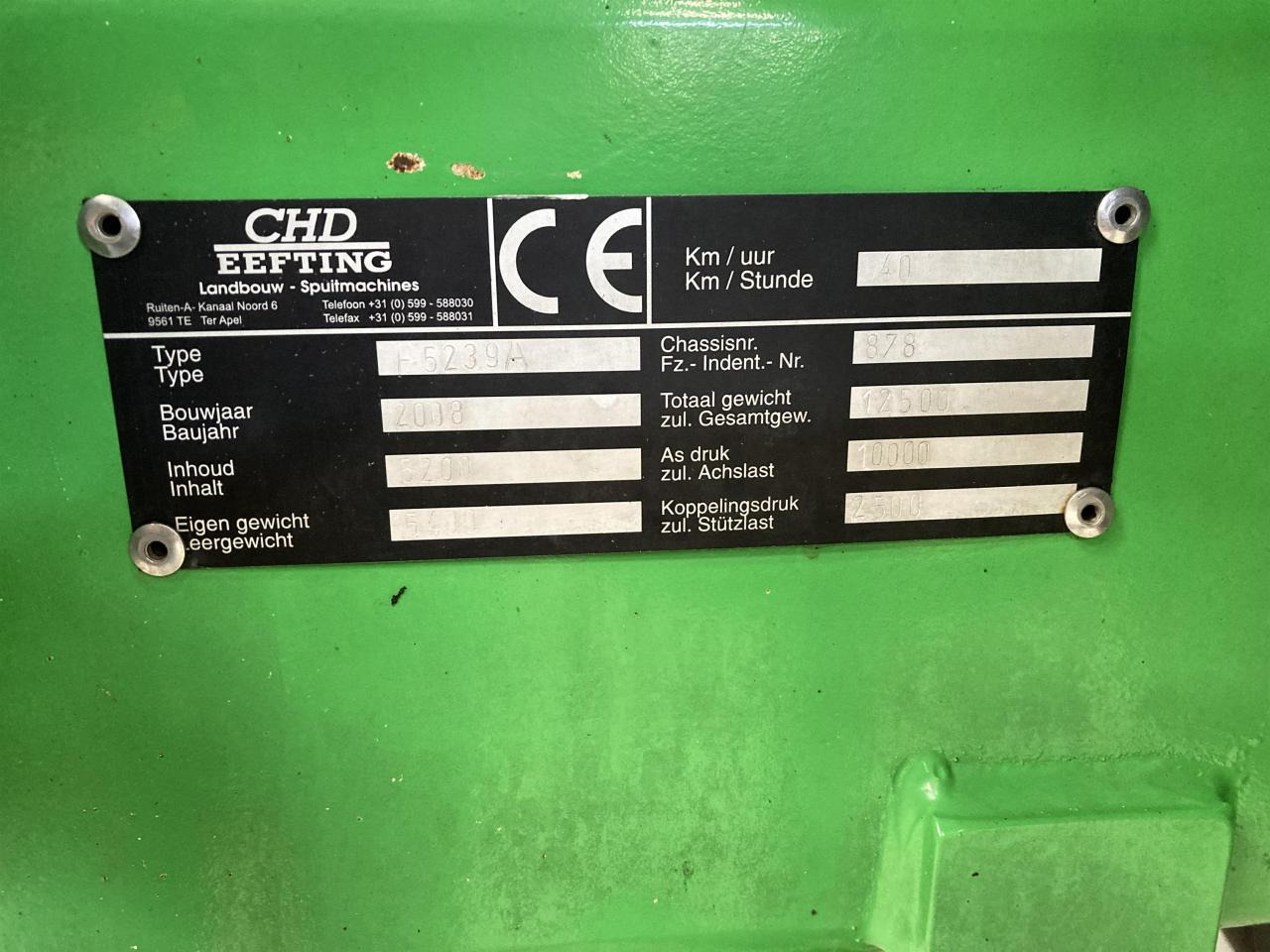 CHD F 5239 A - Pulverizador arrastrado: foto 3 CHD F 5239 A - Pulverizador arrastrado: foto 3