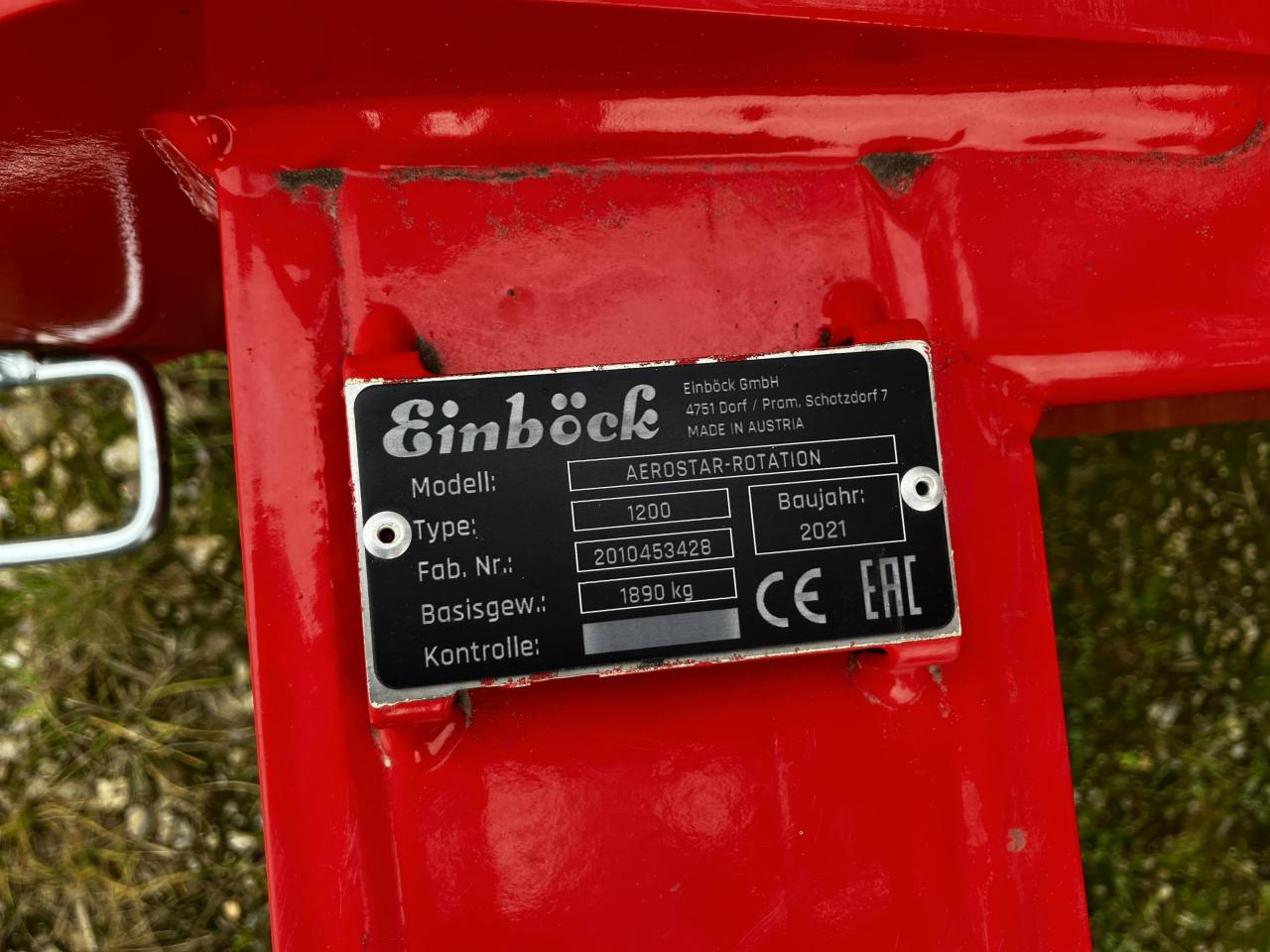 Einböck Aerostar 1200 Classic - Equipo para trabajo del suelo: foto 5 Einböck Aerostar 1200 Classic - Equipo para trabajo del suelo: foto 5