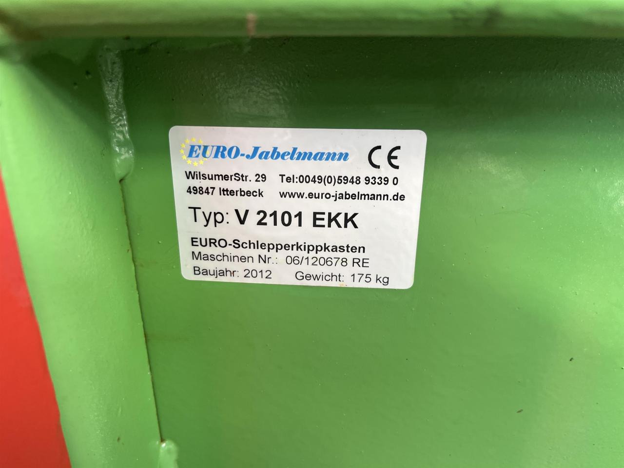 Jabelmann / EURO-Jabelmann V 2101 EKK - Implemento: foto 4 Jabelmann / EURO-Jabelmann V 2101 EKK - Implemento: foto 4