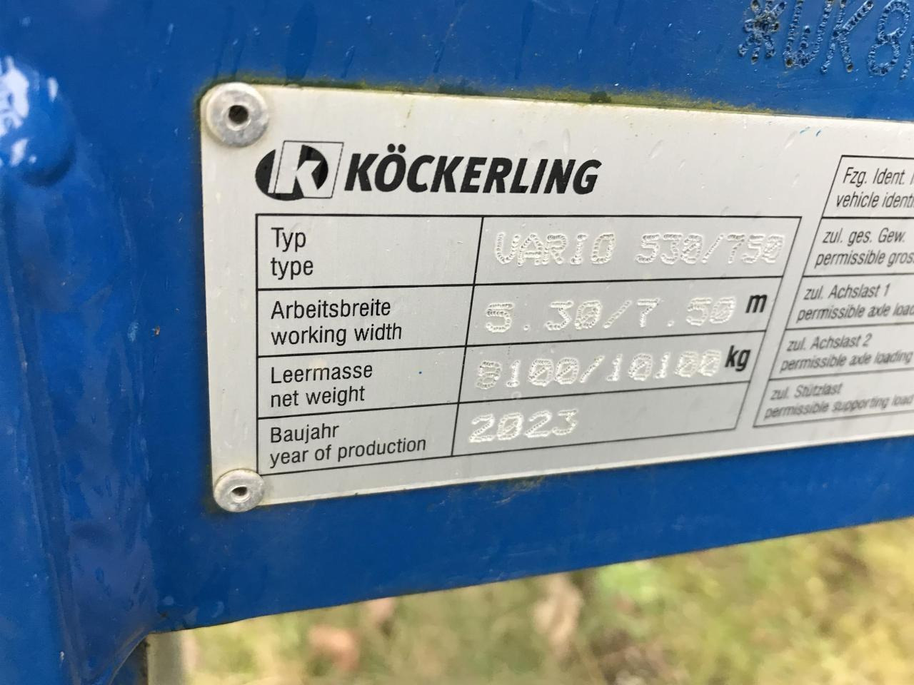 Köckerling Vario 530/750 - Cultivador: foto 5 Köckerling Vario 530/750 - Cultivador: foto 5