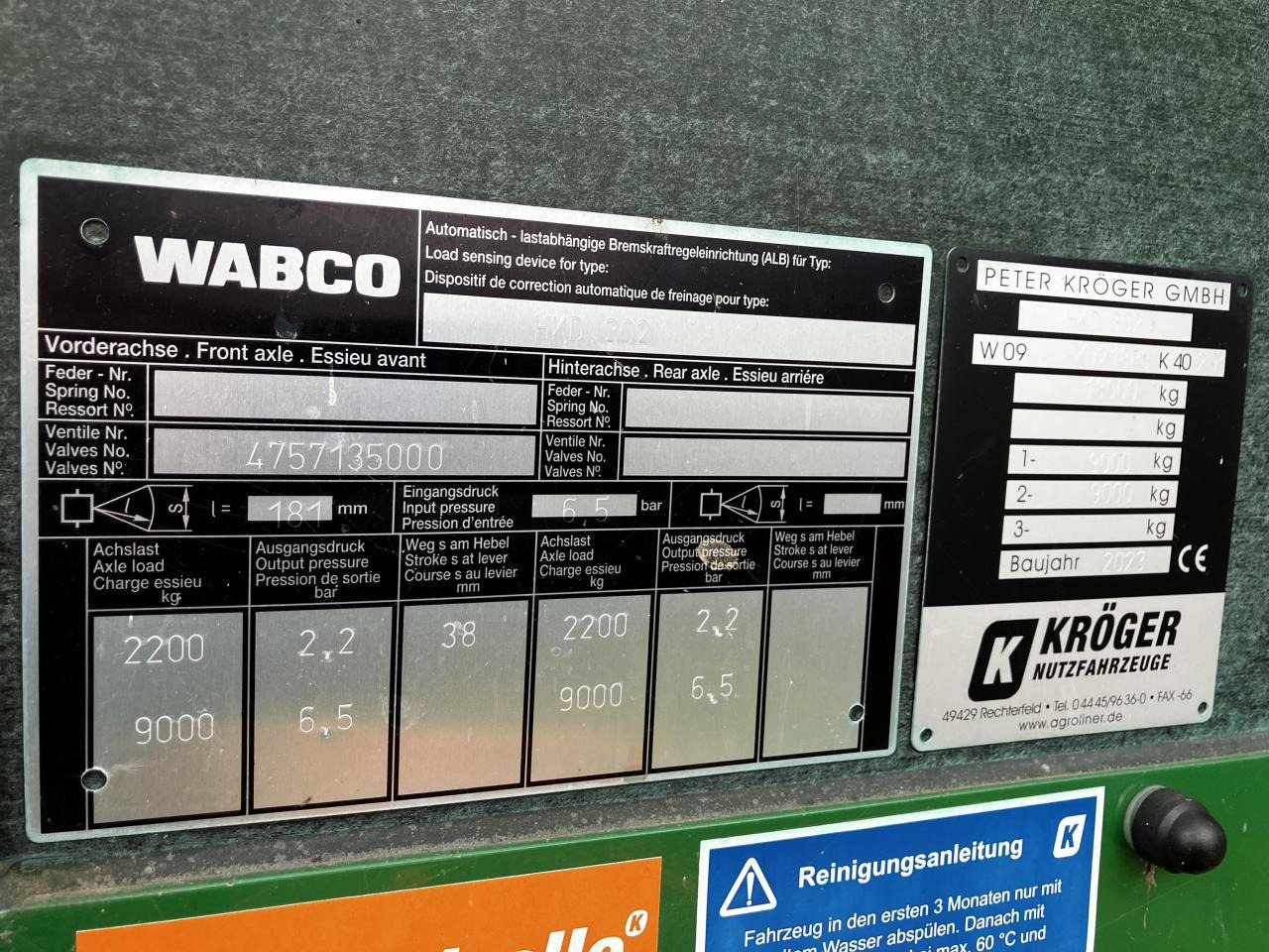 Remolque volquete Kröger HKD 302: foto 11