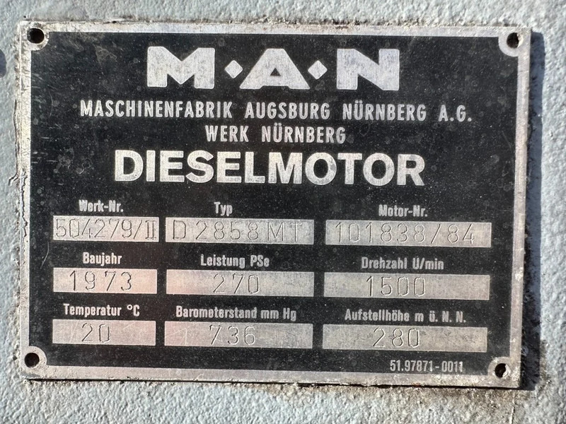 MAN D 2858 MT AvK 250 kVA Noodstroom generatorset ex Emergency - Generador industriale: foto 4 MAN D 2858 MT AvK 250 kVA Noodstroom generatorset ex Emergency - Generador industriale: foto 4