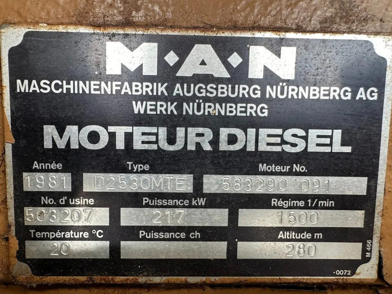 MAN D2530 MTE unelec 220 kVA Noodsroom Generatorset ex Emergency - Generador industriale: foto 3 MAN D2530 MTE unelec 220 kVA Noodsroom Generatorset ex Emergency - Generador industriale: foto 3