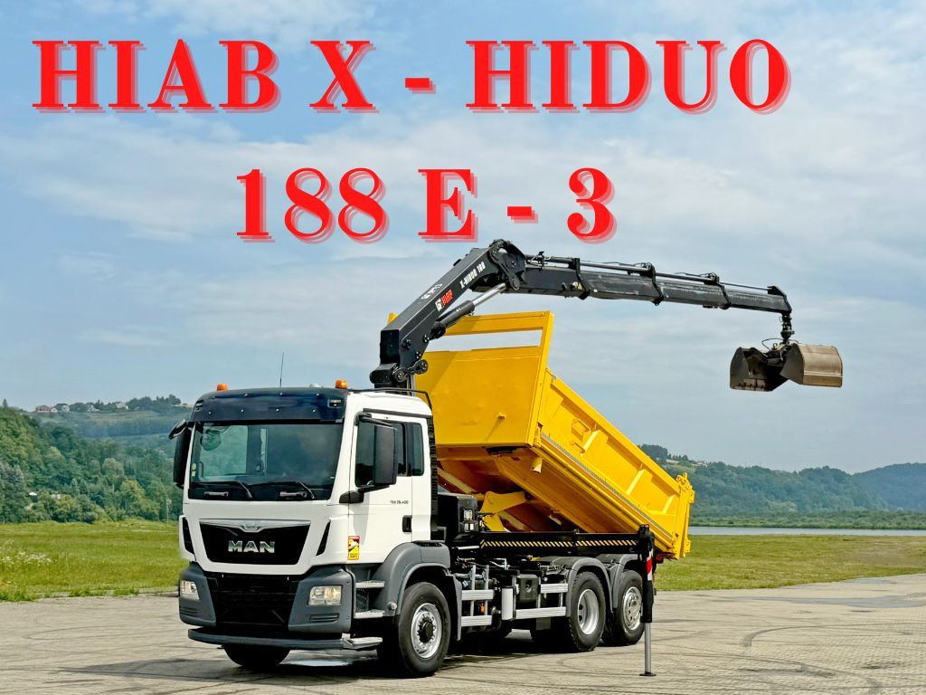 MAN TGS 26.400 * HIAB X-HIDUO 188 E-3 + FUNK * 6x4 - Camión grúa: foto 1 MAN TGS 26.400 * HIAB X-HIDUO 188 E-3 + FUNK * 6x4 - Camión grúa: foto 1