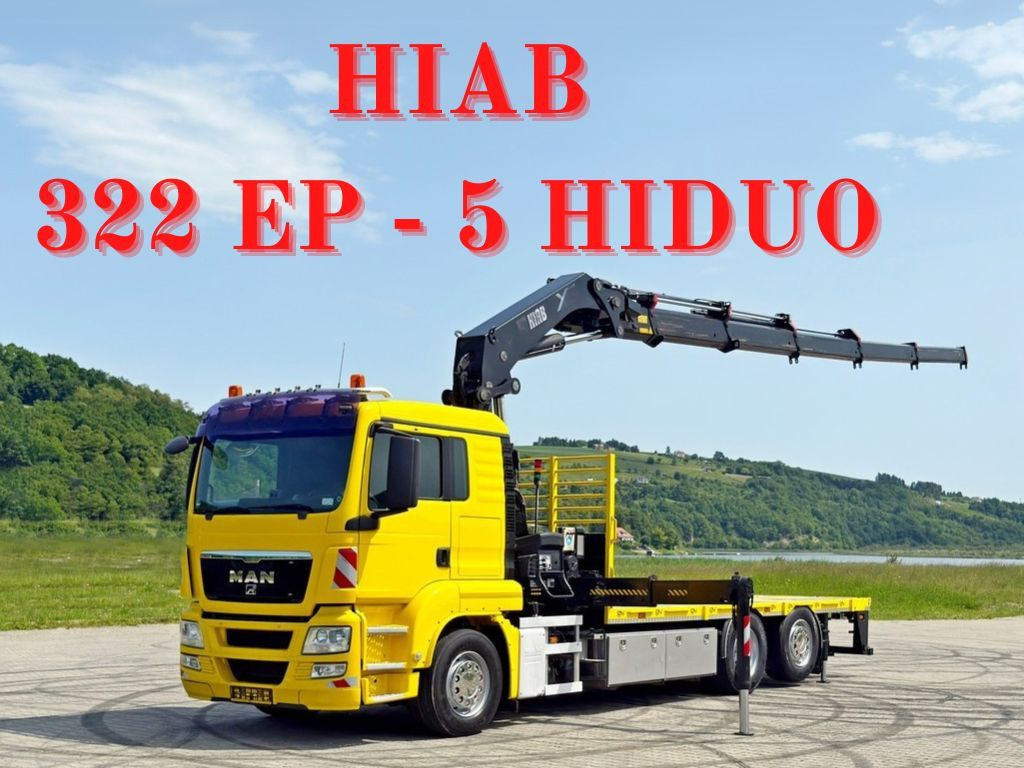 Camión grúa, Camión caja abierta MAN TGS 26.440 * HIAB 322 EP - 5 HIDUO/ FUNK * TOP MAN TGS 26.440 * HIAB 322 EP - 5 HIDUO/ FUNK * TOP: foto 1