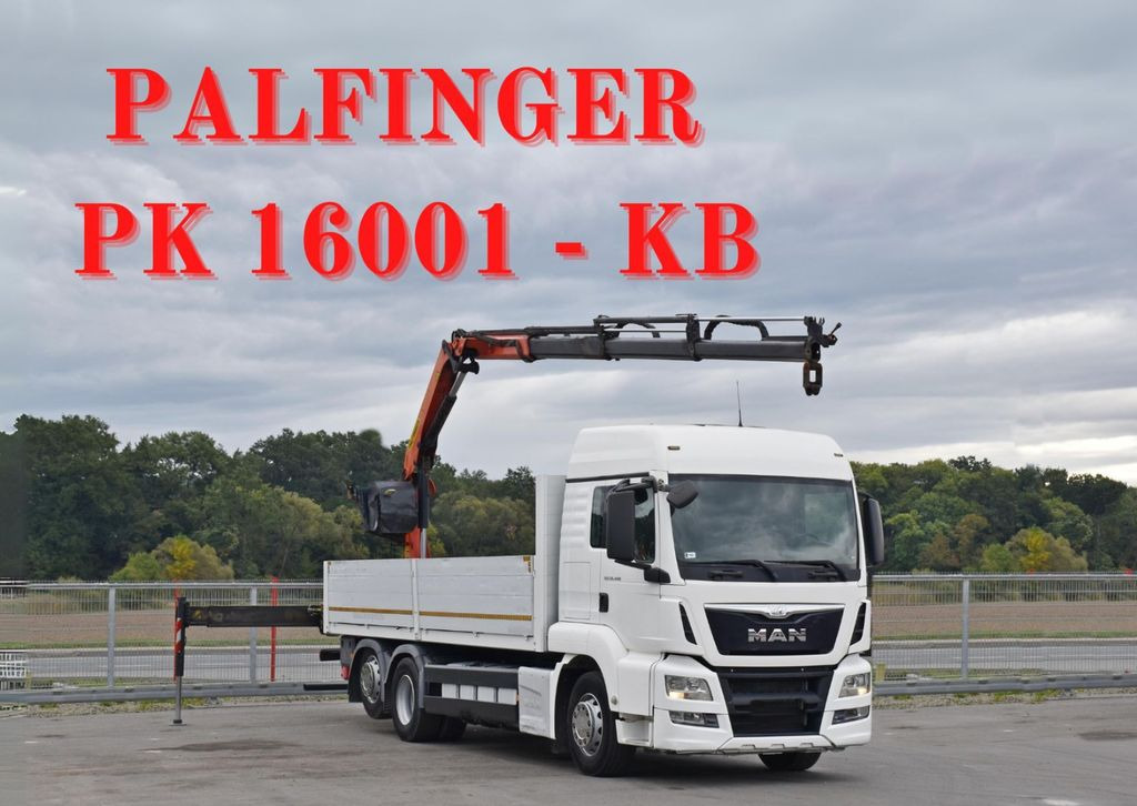 MAN TGS 26.440 * PRITSCHE 6,90 m + PK 16001 - K MAN TGS 26.440 * PRITSCHE 6,90 m + PK 16001 - K - Camión grúa, Camión caja abierta: foto 1 MAN TGS 26.440 * PRITSCHE 6,90 m + PK 16001 - K MAN TGS 26.440 * PRITSCHE 6,90 m + PK 16001 - K - Camión grúa, Camión caja abierta: foto 1
