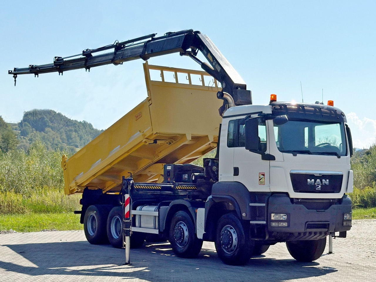 MAN TGS 32.510 * HIAB 288 EP - 5HIDUO/ FUNK * 8x8 - Camión volquete, Camión grúa: foto 2 MAN TGS 32.510 * HIAB 288 EP - 5HIDUO/ FUNK * 8x8 - Camión volquete, Camión grúa: foto 2