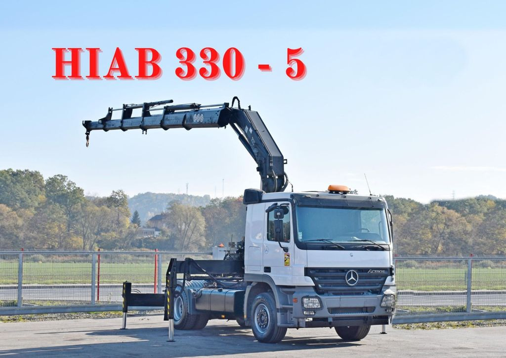 Mercedes-Benz ACTROS 1844 * Sattelzugmaschine *HIAB 330-5/FUNK Mercedes-Benz ACTROS 1844 * Sattelzugmaschine *HIAB 330-5/FUNK - Camión grúa, Cabeza tractora: foto 1 Mercedes-Benz ACTROS 1844 * Sattelzugmaschine *HIAB 330-5/FUNK Mercedes-Benz ACTROS 1844 * Sattelzugmaschine *HIAB 330-5/FUNK - Camión grúa, Cabeza tractora: foto 1
