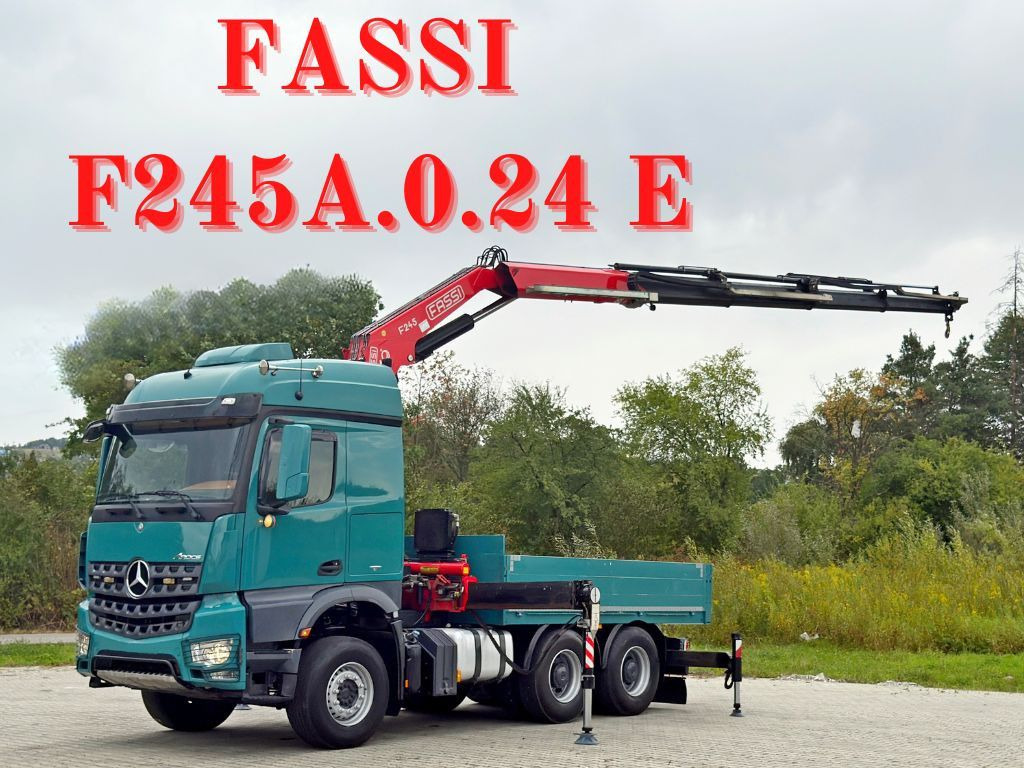 Mercedes-Benz AROCS 2548* FASSI F245A.0.24 E + FUNK / 6x4 *TOP - Camión grúa: foto 1 Mercedes-Benz AROCS 2548* FASSI F245A.0.24 E + FUNK / 6x4 *TOP - Camión grúa: foto 1