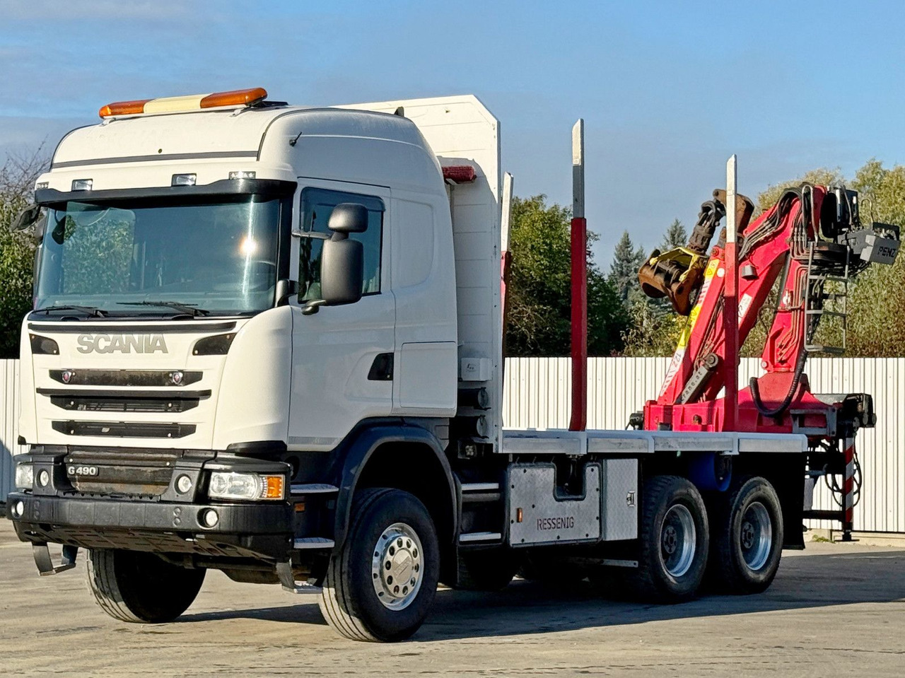 Scania G490* HOLZTRANSPORTER * PENZ 12Z8.70* 6x6 - Camión grúa: foto 3 Scania G490* HOLZTRANSPORTER * PENZ 12Z8.70* 6x6 - Camión grúa: foto 3