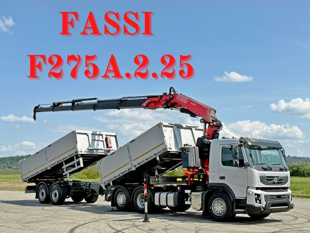 Volvo FMX 420* FASSI F275.2.25 + FUNK + Anhänger / TOP - Camión grúa: foto 1 Volvo FMX 420* FASSI F275.2.25 + FUNK + Anhänger / TOP - Camión grúa: foto 1