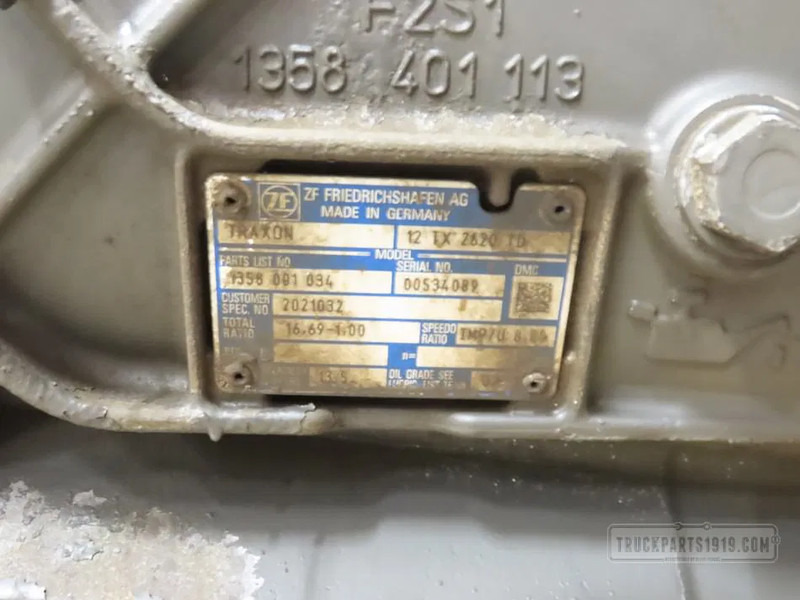 DAF 2189392 Versnellingsbak 12TX2620 TD - Caja de cambios para Camión: foto 3 DAF 2189392 Versnellingsbak 12TX2620 TD - Caja de cambios para Camión: foto 3