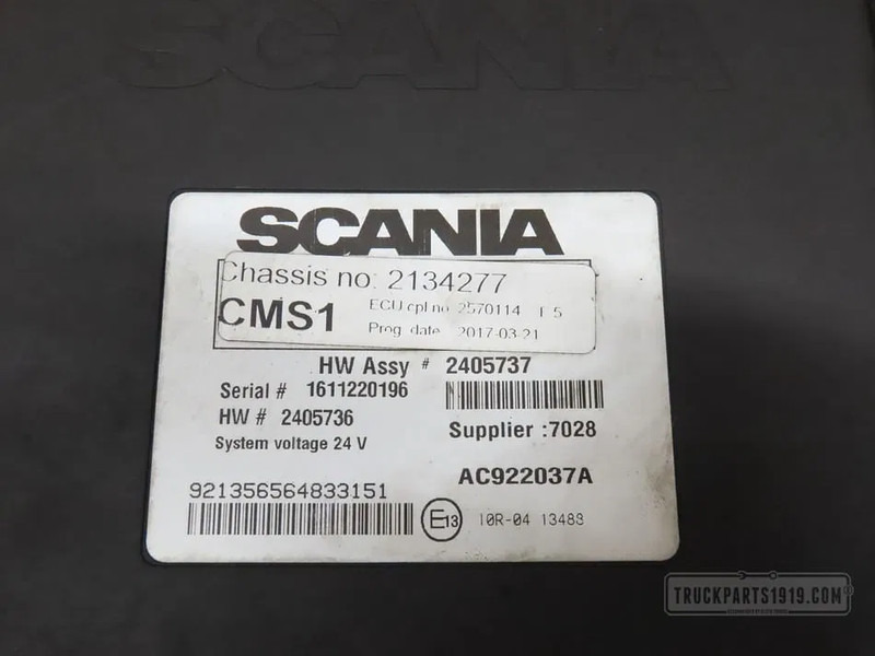 Scania 2570114 CMS1 regeleenheid Scania - Unidad de control para Camión: foto 2 Scania 2570114 CMS1 regeleenheid Scania - Unidad de control para Camión: foto 2