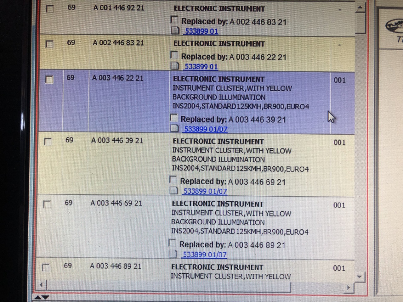 ELECTRONIC INSTRUMENT ATEGO EURO 4 - Tacógrafo para Camión: foto 5 ELECTRONIC INSTRUMENT ATEGO EURO 4 - Tacógrafo para Camión: foto 5