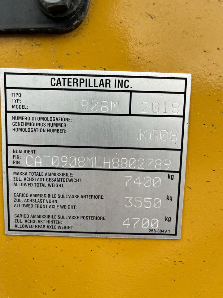 Cargadora de ruedas Caterpillar 908M: foto 6