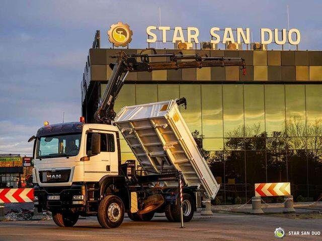 MAN TGS 18.360 4x4 HIAB 144 E-4 Crane Kipper - Camión volquete, Camión grúa: foto 4 MAN TGS 18.360 4x4 HIAB 144 E-4 Crane Kipper - Camión volquete, Camión grúa: foto 4