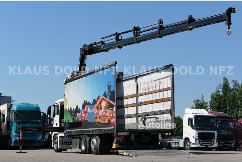 MAN TGS 22.440 - Curtain side+crane 6x2 - Camión lona: foto 4 MAN TGS 22.440 - Curtain side+crane 6x2 - Camión lona: foto 4