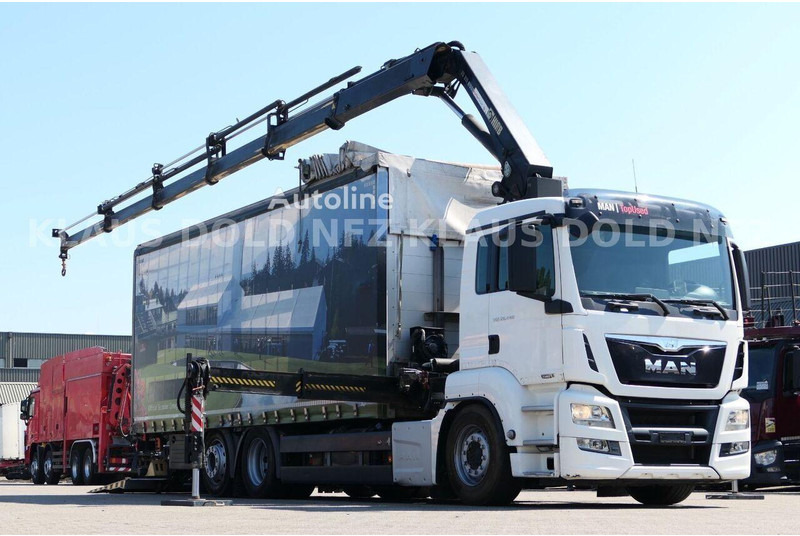 MAN TGS 22.440 - Curtain side+crane 6x2 - Camión lona: foto 2 MAN TGS 22.440 - Curtain side+crane 6x2 - Camión lona: foto 2