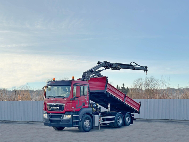 MAN TGS 26.360 Kipper 5,15m*HMF 1420 K2 + FUNK/6x2 - Camión volquete, Camión grúa: foto 2 MAN TGS 26.360 Kipper 5,15m*HMF 1420 K2 + FUNK/6x2 - Camión volquete, Camión grúa: foto 2