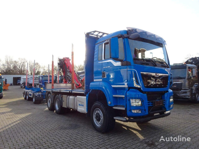 MAN TGS 28.500 6x4 Log truck + Crane Epsilon + Trailer - Camión forestal, Camión grúa: foto 2 MAN TGS 28.500 6x4 Log truck + Crane Epsilon + Trailer - Camión forestal, Camión grúa: foto 2