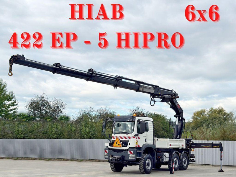 MAN TGS 33.400* HIAB 422 EP-5HIPRO * 6x6 * TOP - Camión volquete, Camión grúa: foto 1 MAN TGS 33.400* HIAB 422 EP-5HIPRO * 6x6 * TOP - Camión volquete, Camión grúa: foto 1