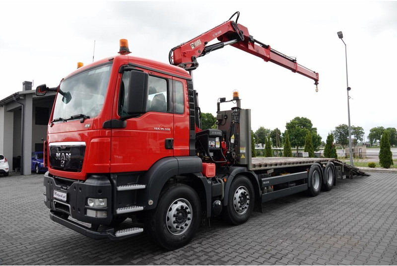 MAN TGS 35.360 / 8x2-4 / LAWETA + HDS HIAB 166 E-2 / OŚ PODNOSZONA / - Grua de remolque autos: foto 2 MAN TGS 35.360 / 8x2-4 / LAWETA + HDS HIAB 166 E-2 / OŚ PODNOSZONA / - Grua de remolque autos: foto 2