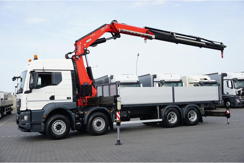 MAN TGS / 35.470 / E 6 / SKRZYNIOWY + HDS / FASSI F 545 / ŁAD. 13 10 - Camión caja abierta, Camión grúa: foto 4 MAN TGS / 35.470 / E 6 / SKRZYNIOWY + HDS / FASSI F 545 / ŁAD. 13 10 - Camión caja abierta, Camión grúa: foto 4