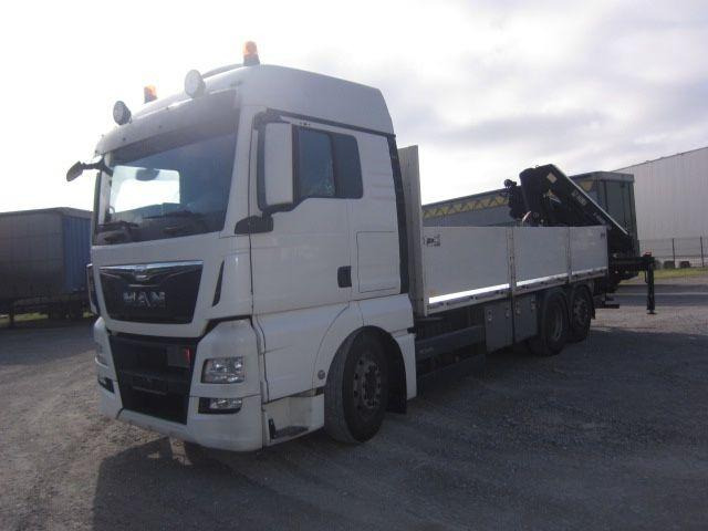 MAN TGX 26.440 mit Hiab-Kran Funkfernbedienung - Camión caja abierta, Camión grúa: foto 2 MAN TGX 26.440 mit Hiab-Kran Funkfernbedienung - Camión caja abierta, Camión grúa: foto 2