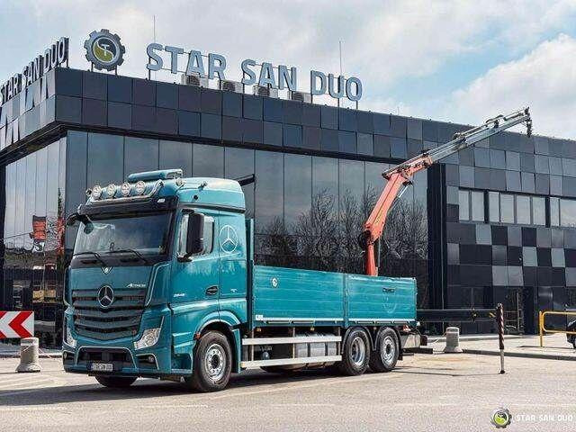 Mercedes-Benz ACTROS 2545 6x2 Palfinger PK 16001 HDS Crane - Camión caja abierta, Camión grúa: foto 1 Mercedes-Benz ACTROS 2545 6x2 Palfinger PK 16001 HDS Crane - Camión caja abierta, Camión grúa: foto 1