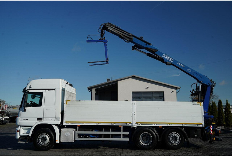 Mercedes-Benz ACTROS 2548 / 6x2 / BURTOWA - 6,5 M / OŚ PODNOSZONA / HDS FASSI - Camión caja abierta, Camión grúa: foto 2 Mercedes-Benz ACTROS 2548 / 6x2 / BURTOWA - 6,5 M / OŚ PODNOSZONA / HDS FASSI - Camión caja abierta, Camión grúa: foto 2