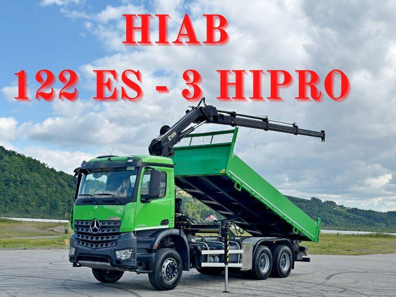 Mercedes-Benz AROCS 2636 * HIAB 122 ES - 3 HIPRO * 6x4 - Camión volquete, Camión grúa: foto 1 Mercedes-Benz AROCS 2636 * HIAB 122 ES - 3 HIPRO * 6x4 - Camión volquete, Camión grúa: foto 1